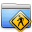 Aqua Stripped Folder Public Icon 32x32 png